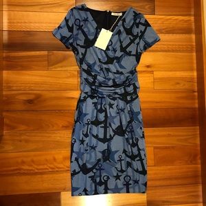 MaxMara Pico Blue Anchor Dress